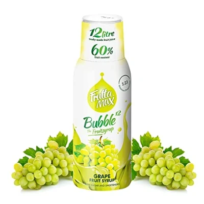 Image de FruttaMax Concentré de sirop fruits Moins sucre avec 60% convient pour machine à soda 500ml (Grain raisin)