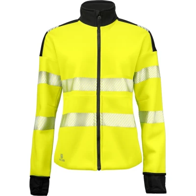 Afbeelding van ProJob 6111 DAMES SIGNALISATIESWEATER EN ISO 20471 KLASSE 3/2 646111 Geel/Zwart