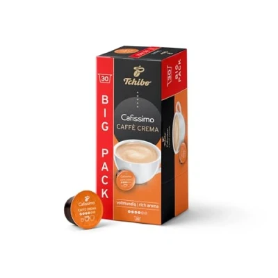Afbeelding van Tchibo Cafissimo Voorraaddoos Caffè Crema volle koffiecapsules, 30 stuks (koffie, evenwichtig en vol), duurzaam &amp; fair traktatie