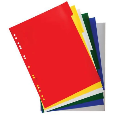 Image de Intercalaires polypropylène souple 6 positions A4 maxi