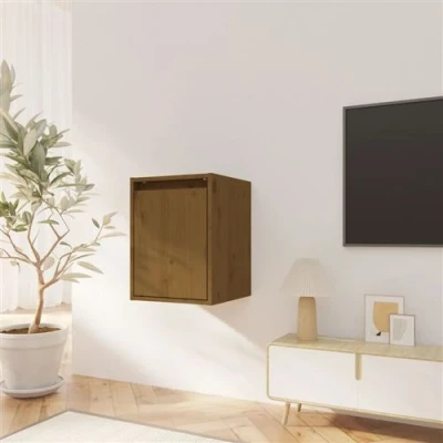 Afbeelding van Wandkast 30x30x40 cm massief grenenhout honingbruin