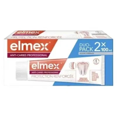 Afbeelding van Elmex Professionele Anti Cariës Tandpasta Versterkte Bescherming 2 x 100 ml Verpakking