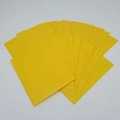 Afbeelding van docsmagic.de 100 Mat Geel Kaart Sleeves Standaard Maat 66 x 91 Zakken PKM MTG