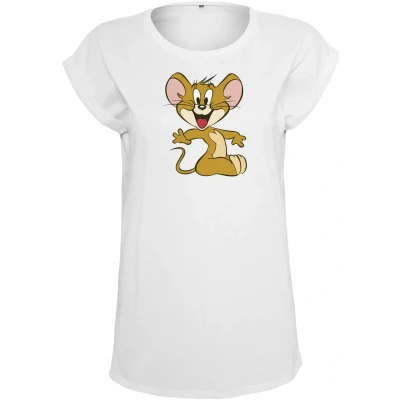Afbeelding van Merchcode TOM &amp; Jerry Tshirt print, Dames, Maat: Medium, White