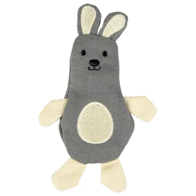 Afbeelding van Flamingo Natural Fun Konijn Kattenspeelgoed 14 cm Grijs Beige