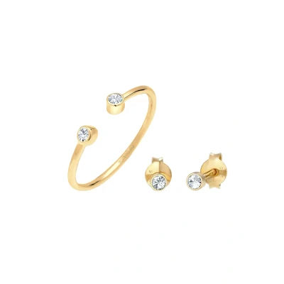 Afbeelding van Elli SOLITÄR Oorbellen goldcoloured, Dames, Maat: 54, Gold coloured