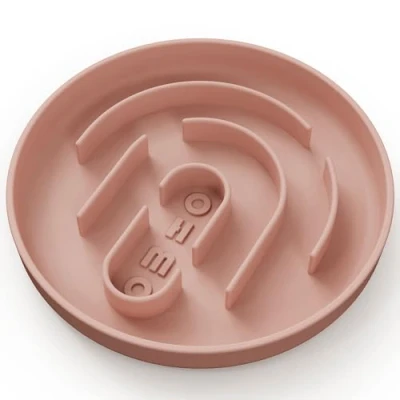 Afbeelding van OHMO Inbraakbestendige kom (klein, geen zuignap, 15 cm) alleen voor katten en kleine honden, siliconen waterbak honden die langzaam eten