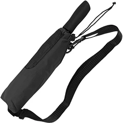 Afbeelding van Compacte paraplu Golf Trekking zwart 120 cm, zwart, zwart., Buiten of veelzijdig