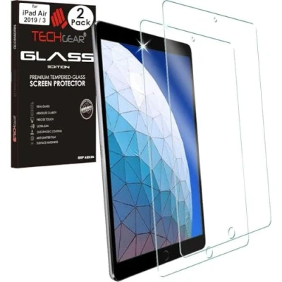 Afbeelding van Techgear Glass Edition displaybeschermfolie, compatibel met Apple iPad Air 3e generatie (2019), Pro 10,5 inch, display van gehard glas [2,5D] [9H hardheid] [kristalhelderheid] [krasbestendig]
