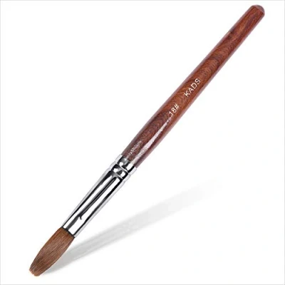Afbeelding van KADS Kolinsky Sable Acryl Nail Art Borstel Rood Hout Pen Nagelborstel voor Manicure Tool (18 #)