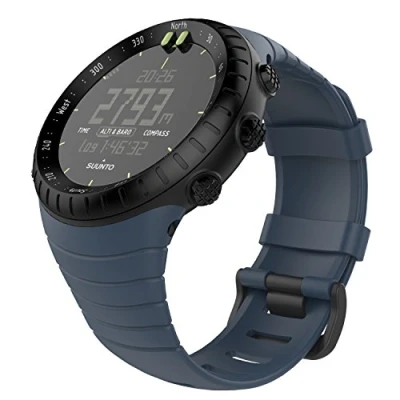 Afbeelding van MoKo Horlogebandje compatibel met Suunto Core, sportarmband, TPU, reservearmband voor Core smartwatch, nachtblauw
