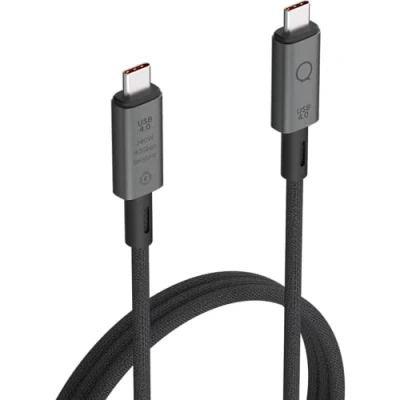 Afbeelding van Linq byELEMENTS USB4 Pro Kabel (USB C naar USB kabel) 1m Zwart