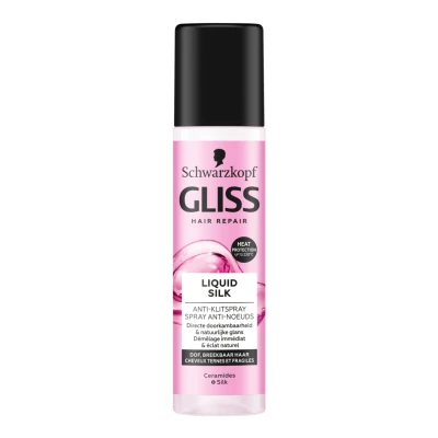 Afbeelding van 2+2 gratis: Gliss Anti Klit Spray Liquid Silk 200 ml