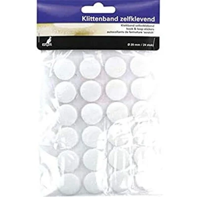 Afbeelding van Kangaro K 5062 Klittenband Zelfklevend Rond 20 Mm 24 Stuks