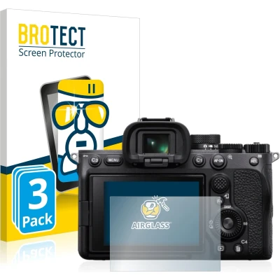 Afbeelding van BROTECT Screenprotector voor Sony Alpha 7 IV Folie Beschermfolie Beschermglas transparant (3 Stuks)