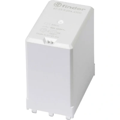 Afbeelding van Finder 67.23.9.024.4500 Printrelais 24 V/DC 50 A 3x NO 1 stuk(s)