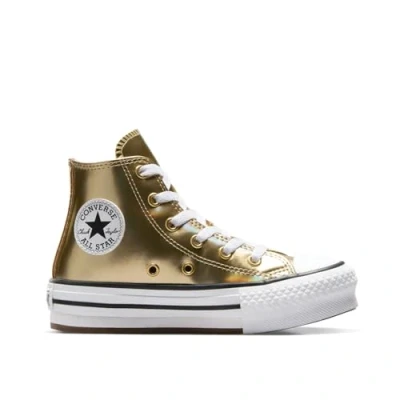 Afbeelding van Converse Chuck Taylor ALL STAR LIFT Unisex Sneakers hoog voor kinderen, Maat: 30, Metallic light gold/white/natural ivory Hoogwaardig imitatieleer