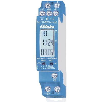 Afbeelding van Eltako SU12DBT/1+1 UC Schakelklok Digitaal 8 V/AC, 230 V/DC, V/DC