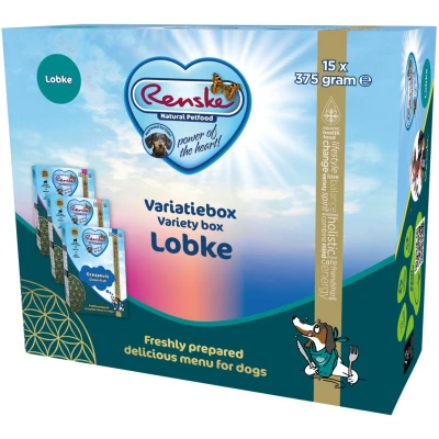 Afbeelding van Renske Variatiebox Lobke Hondenvoer Lam Zalm Oceaanvis 15x375 g Glutenvrij