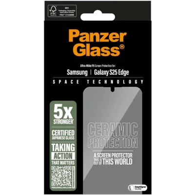 Afbeelding van Panzerglass Ceramic Samsung Galaxy S25 Edge Ultra Wide Fit