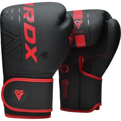 Afbeelding van RDX Sports F6 Kara Bokshandschoenen Training Matzwart Kunstleer