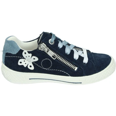 Afbeelding van Superfit Tensy Sneakers laag voor kinderen, Maat: 32, Blau Veloursleer