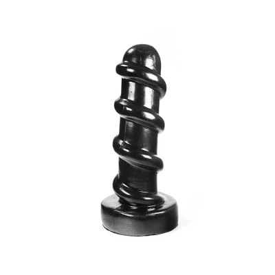 Afbeelding van Dark Crystal Zwarte Spiraal Dildo Alvaro 28 cm