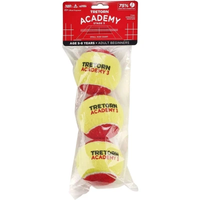 Afbeelding van Tretorn Academy Stage 3 Tennisballen pack Rood Geel Tennisbal