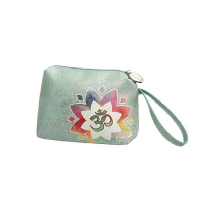 Afbeelding van Goebel® Lotus Make up tasje &quot;OM Groen&quot; Toilettas, kunstleer, 18cm