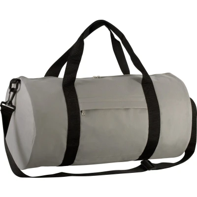 Afbeelding van Kimood Cilindervormige reistas KI0633 Light Grey / Black