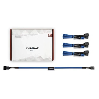 Afbeelding van Noctua NA SEC1 chromax.blue, verlengkabel, 3/4 polig (30 cm, blauw)