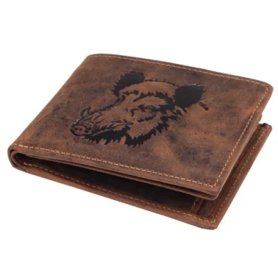 Afbeelding van Greenburry Vintage Animal portemonnee heren bruin