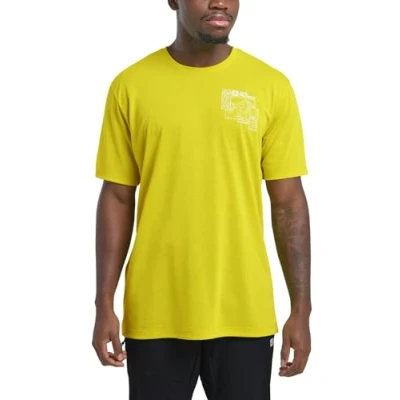 Afbeelding van Jack Wolfskin Vonnan Graphic Sport Tshirt, Heren, Maat: Large, Explore chartreuse
