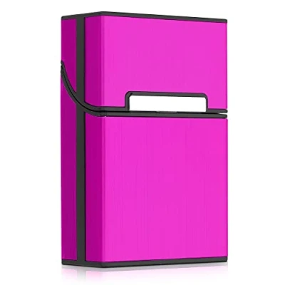 Afbeelding van kwmobile Sigaretten doosje Kunststof sigarettenhouder Met magnetische sluiting in roze