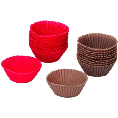 Afbeelding van Bakplaat voor Muffins Secret de Gourmet Multicolour 5 cm (6 Onderdelen)