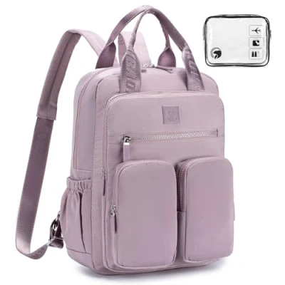 Afbeelding van BAGROUPS Handbagage 40 x 30 20 cm, Wizzair, vliegtuigcabine klein, licht, schoolrugzak, reistas, college, rugzak, vrije tijd, cabinekoffer dames, Paars.