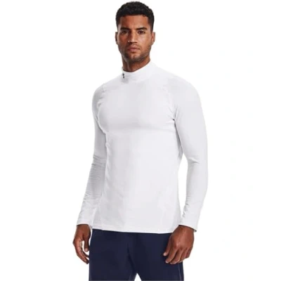 Afbeelding van Under Armour Fitted MOCK Longsleeve, Heren, Maat: XL, Weiss