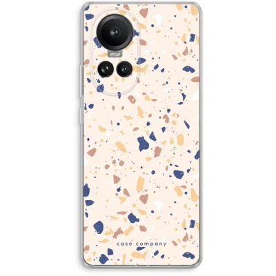 Afbeelding van Case Company® hoesje geschikt voor Oppo Reno 10 Pro Terrazzo N23 Soft Cover Telefoonhoesje Bescherming aan alle Kanten en Schermrand
