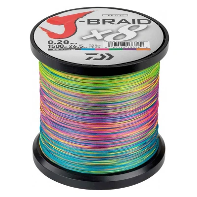 Afbeelding van Daiwa J Braid X8 0.16mm 1500m multi c Gevlochten lijn