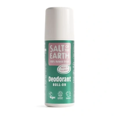 Afbeelding van Salt of the Earth CRYS52,Natuurlijke Deodorant roller door Earth, meloen &amp; komkommer Veganistisch, Langdurige Bescherming, Leaping Bunny Goedgekeurd, Geproduceerd in het VK,75 ml (1er pakket)