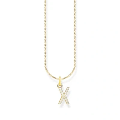 Afbeelding van Thomas Sabo KE2263 414 14 L45V Halsketting Dames 925er Zilver 18K geel verguld 38 45cm