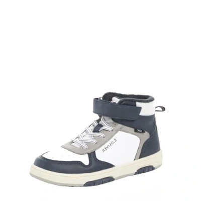 Afbeelding van s.Oliver Sneakers hoog voor kinderen, Maat: 33, White comb. Imitatieleer/ textiel