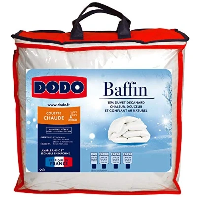 Afbeelding van DODO Dekbed Naturel dons BAFFIN 220x240 cm L 240 x H 5 D 220