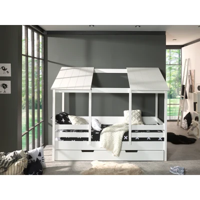 Afbeelding van LUCEVI Housebed 09 Huisbed + Rolbed Wit 90x200 cm