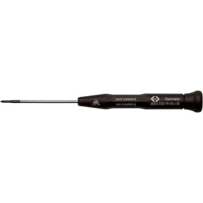 Afbeelding van C.K T4882X000ES ESD Kruiskop schroevendraaier PH 000 Koplengte: 60 mm DIN EN 61340 2