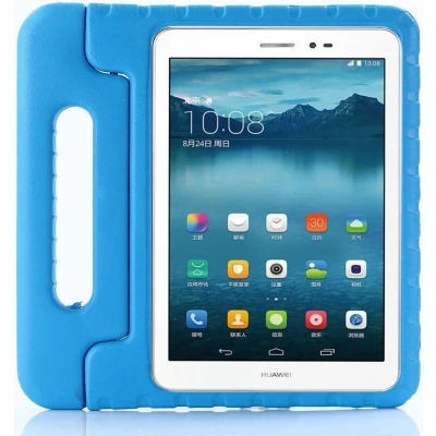 Afbeelding van Kinder Tablethoes met Handvat Blauw Geschikt voor Huawei MediaPad T3 (10) Kindvriendelijk Beschermhoes Kinderen Shockproof Standaard Tegen Vallen