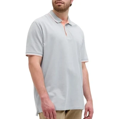 Afbeelding van JACK&amp;JONES PLUS JJEPAULOS POLO SS NOOS PLS Heren Poloshirt Iceberg Green Play