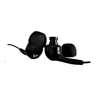 Image de V7 HA105 3EB Écouteurs intra auriculaire filaire jack 3,5mm isolation acoustique noir