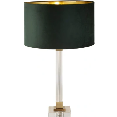 Afbeelding van Searchlight Scarborough Tafellamp Ø 40 X 67 Cm Messing, Goud En Groen