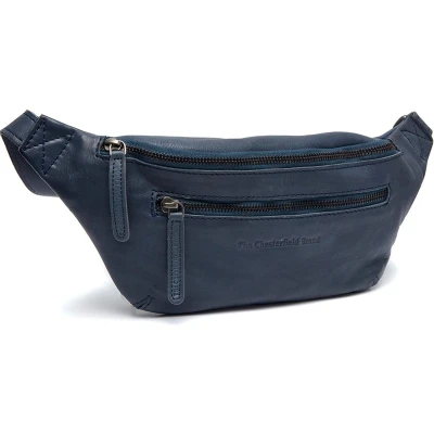 Afbeelding van The Chesterfield Brand Leren Heuptas Navy Severo